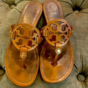 Tory Burch Miller Sandals (cognac)